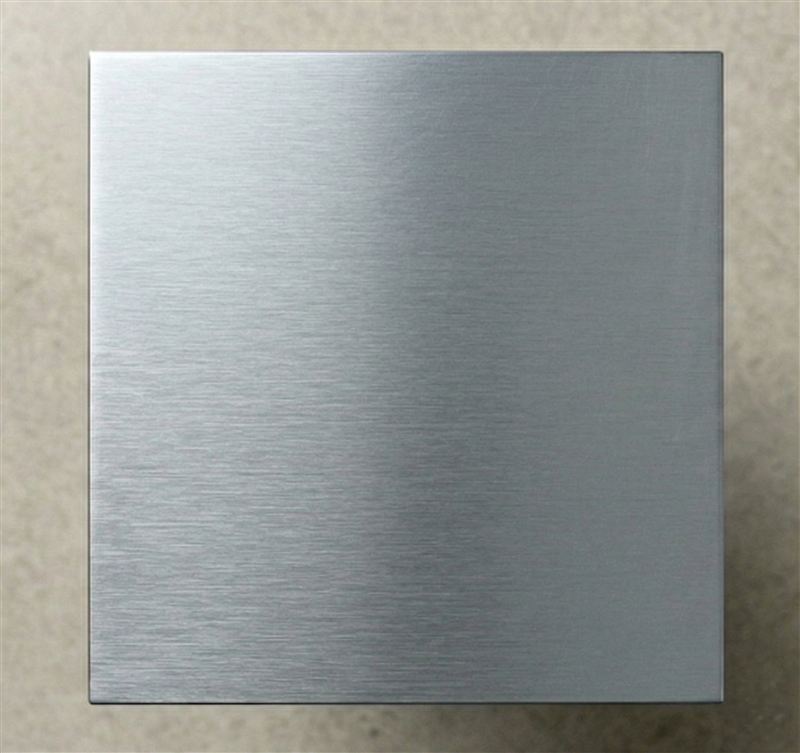 Finish sample, brushed chrome